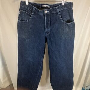 Vintage 2000s Y2K Southpole Baggy Blue Skater JNCO Style Jeans Size 33x30